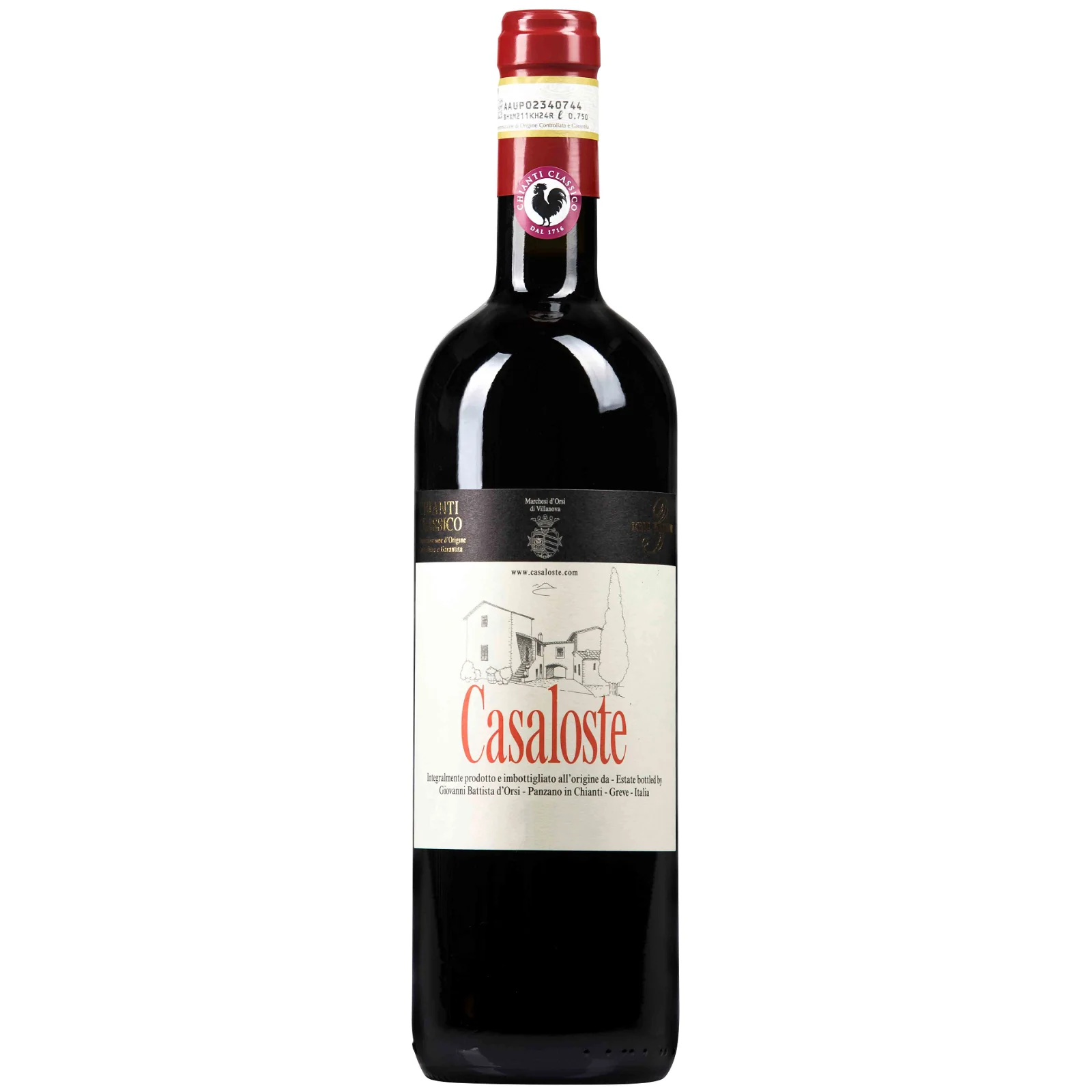 Casaloste Chianti Classico DOCG, Tuscany, Italy 2019 Case (6x750ml)