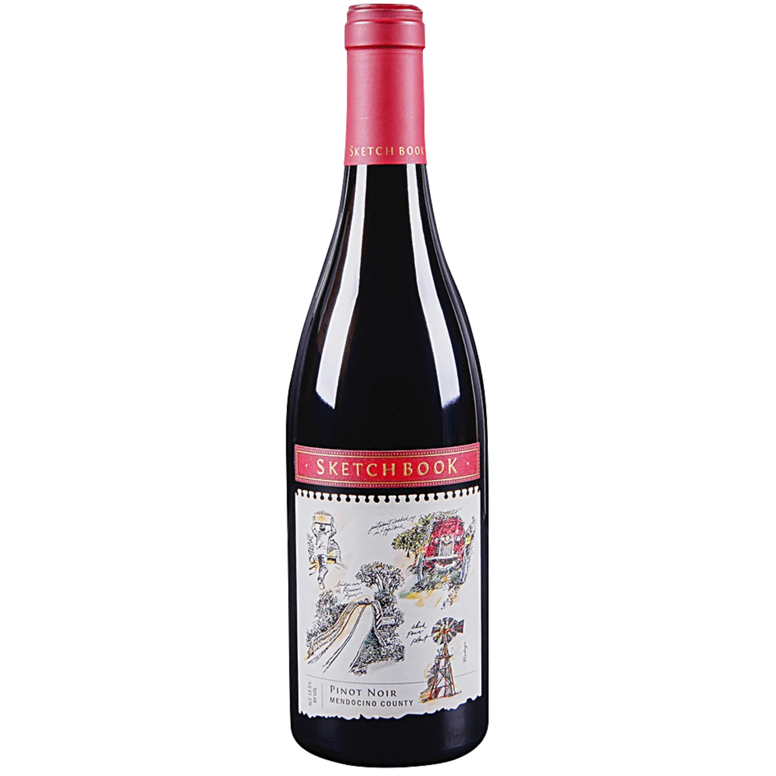 Sketchbook Mendocino Collection Pinot Noir, Mendocino County, USA 2021 Case (6x750ml)