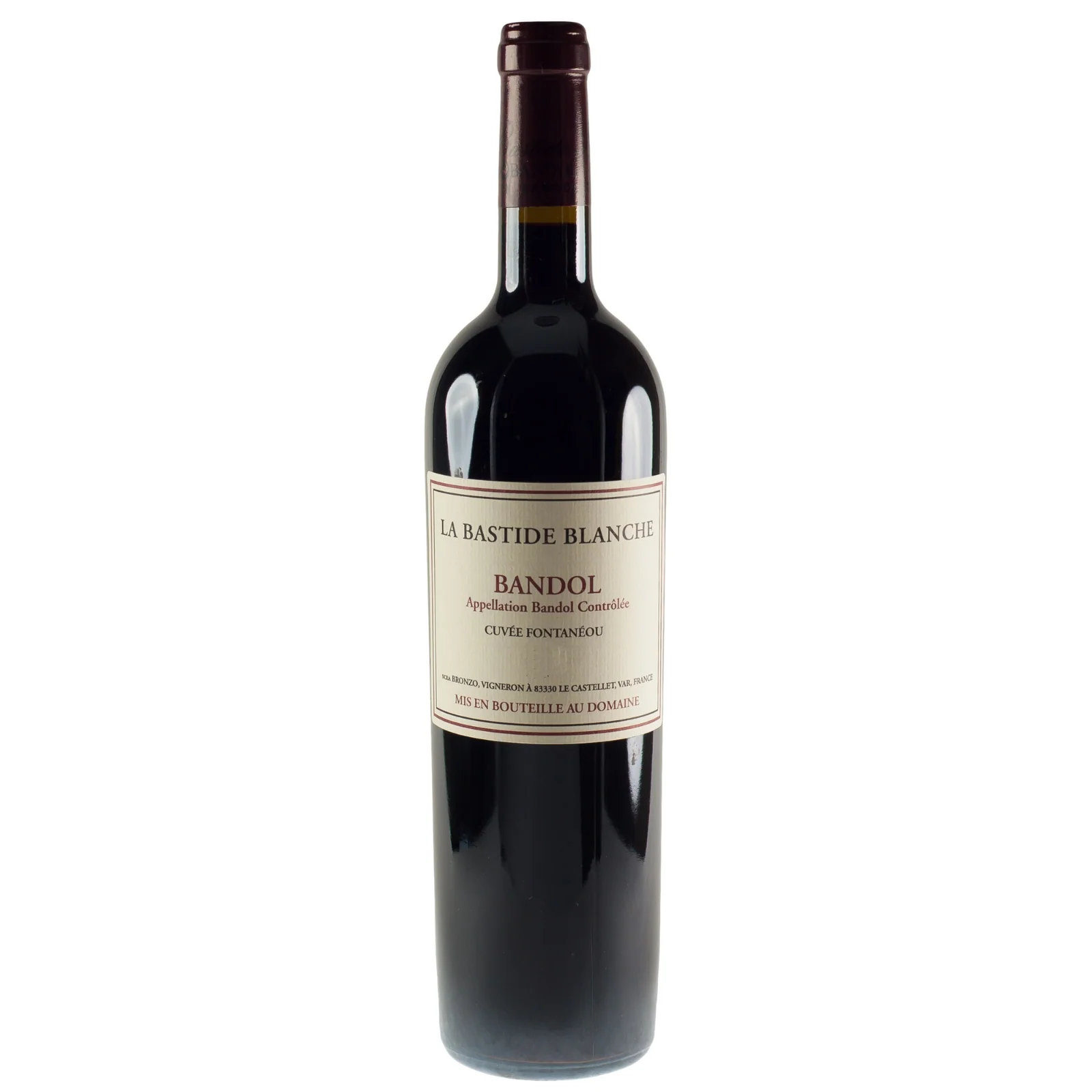 Domaine de la Bastide Blanche Bandol Cuvee Fontaneou, Provence, France 2015