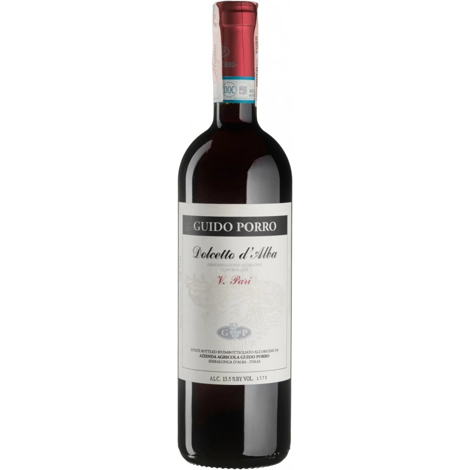 Guido Porro Vigna l'Pari Dolcetto d'Alba, Piedmont, Italy 2019 Case (6x750ml)