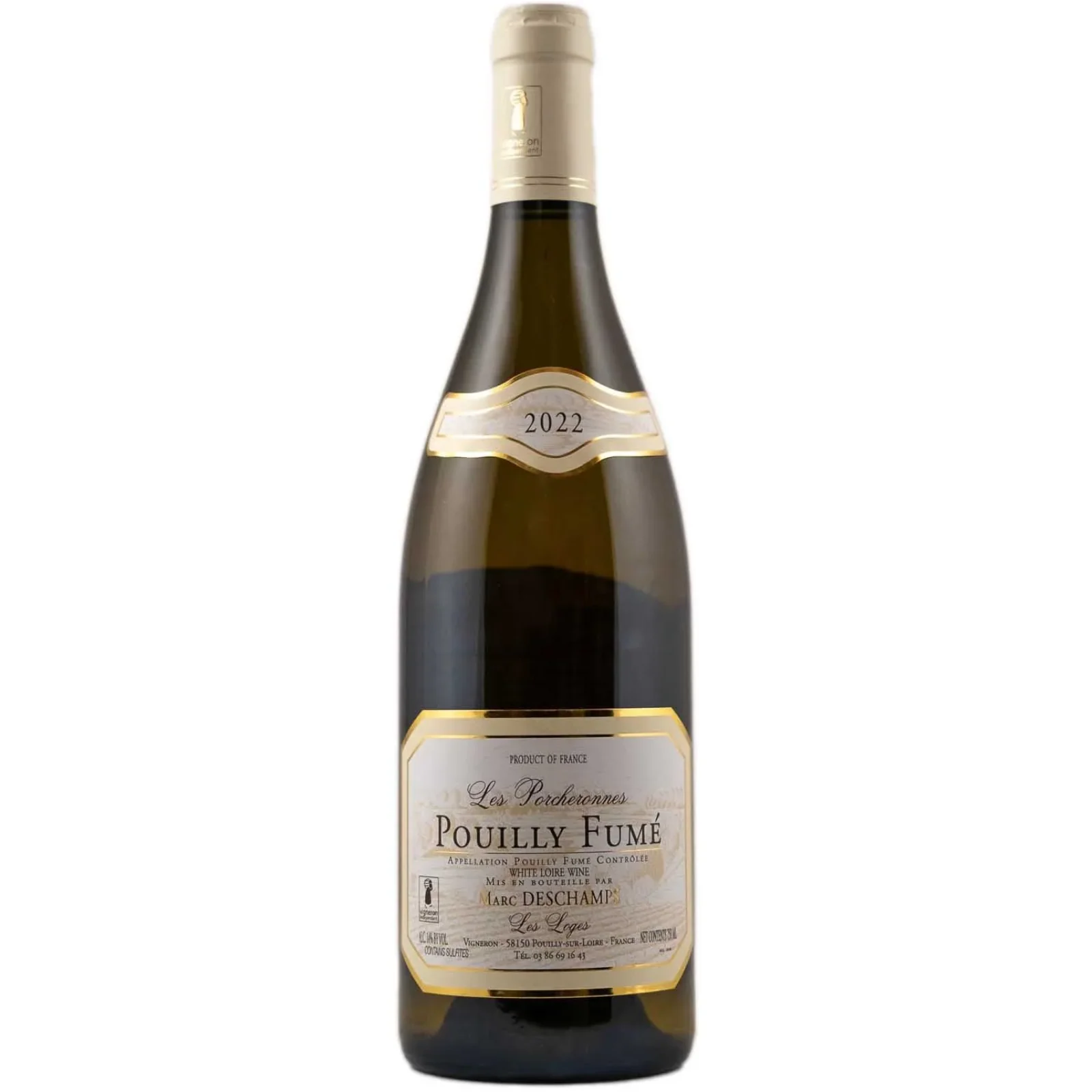 Marc Deschamps Pouilly-Fume Les Porcheronnes, Loire, France 2022