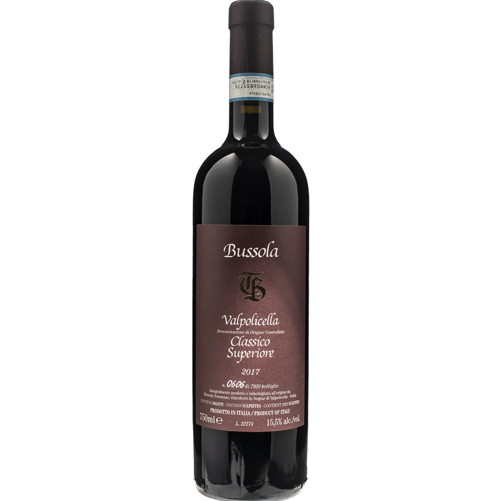 Tommaso Bussola TB Valpolicella Classico Superiore, Veneto, Italy 2017