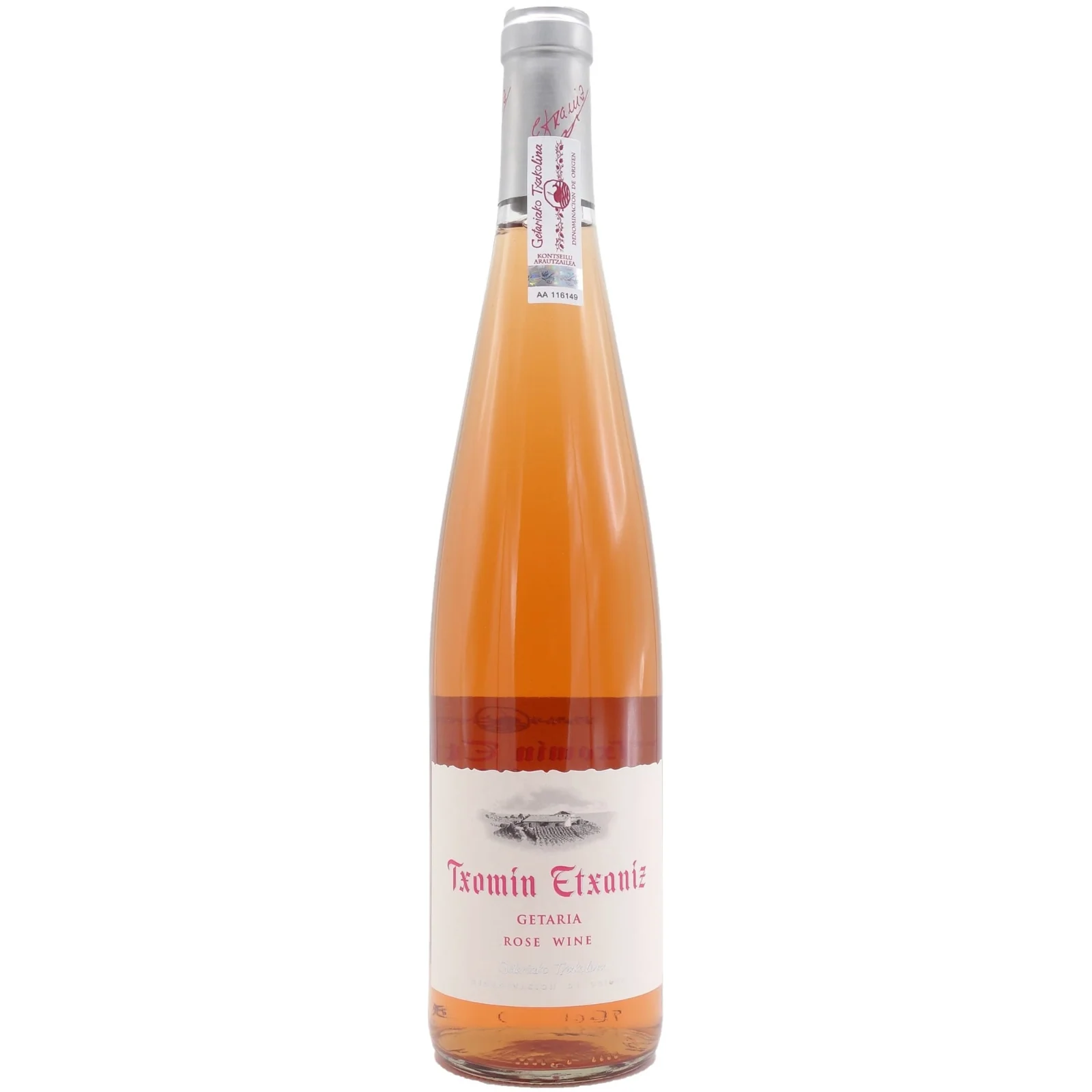 Txomin Etxaniz Txakoli Rose, Getariako Txakolina, Spain 2024 Case (12x750ml)